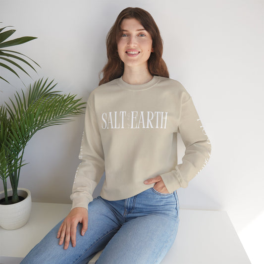 Salt of the Earth Sweatshirt with Sleeve Design